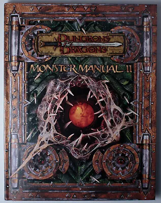 Monster Manual II - D&D 3rd Edition D20 - WTC 88268 - First Printing • $49.95