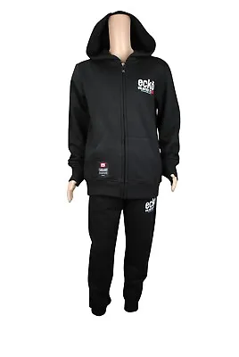 ECKO UNLTD Boys Full Tracksuit Set Zip Up Black Age 6 7 8 9 10 11 12 13 Years • £19.99