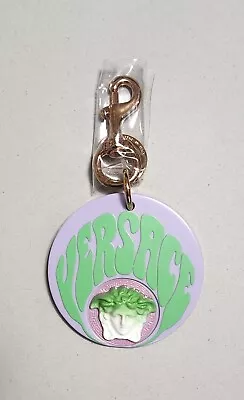 Versace 'La Medusa' Bag Charm - Key Ring - Key Chain (Purple / Green) NWB • $95