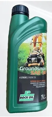 Brand New 1l Rock Groundsman Sae 30 Lawnmower Oil • £10.95