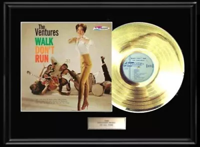 The Ventures Walk Don't Run Framed Lp Album Gold  Record Non Riaa Award Rare! • $195