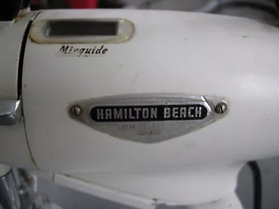VINTAGE HAMILTON BEACH MIXER With Mixguide. Art Deco Period Mid Century Decor • $49