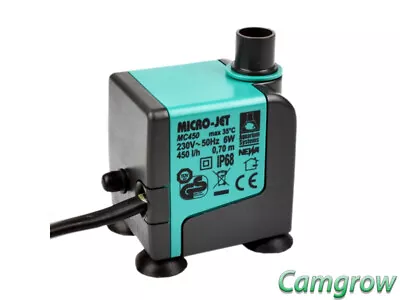 £17.95 • Buy Micro-Jet MC450 Water Pump Hydroponics Aquarium 