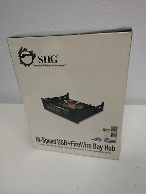$54.92 • Buy NEW SEALED - SIIG FireWire Dual-Port Bay Hub +4USB