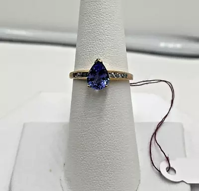 10K Yellow Gold 1.26TCW AAA Tanzanite And Ratanakiri Zircon Ring Size 6 • $172.97