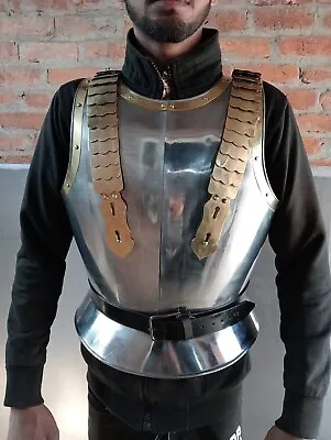 Medieval Armor Jacket Costume Steel Templar SCA Larp Jacket Knight Armor • $249.59