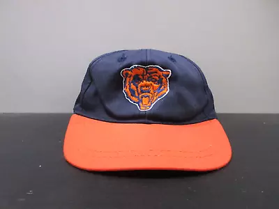 VINTAGE Chicago Bears Hat Cap Snap Back Blue Orange Football Kids Boys Youth 90s • $15.10