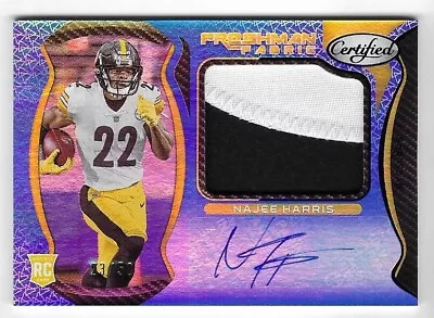 Najee Harris 2021 CERTIFIED ROOKIE AUTOGRAPH RELIC CARD Steelers RC AUTO RPA /50 • $49.99