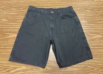 Wrangler Carpenter Shorts Mens 38 Gray Canvas Cotton Utility Work Shorts Ex Cond • $19.95