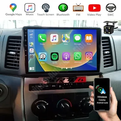 For 2004-2007 Jeep Grand Cherokee Android 13.0 Carplay Car Stereo Radio GPS Navi • $148.80