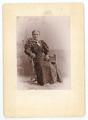 Antique C1880s Cabinet Card Weidner Lovely Older Woman In Chair Quakertown PA • $12.99