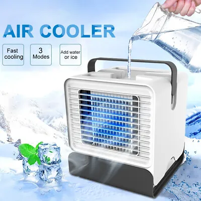 $36.89 • Buy Portable Air Conditioner USB Mini Air Cooler Humidifier Purifier Cooling Fan