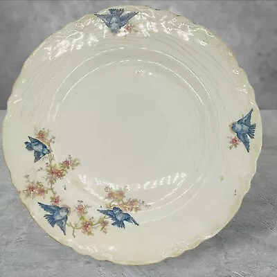 Antique W.S. George Raddison Pottery Bluebird Dinner 9  Plate • $21.99
