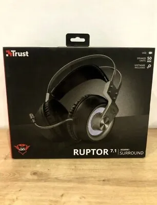 Trust Gaming Headset GXT 4376 Ruptor Virtual 7.1 Surround Sound New Sealed Box • £9.99