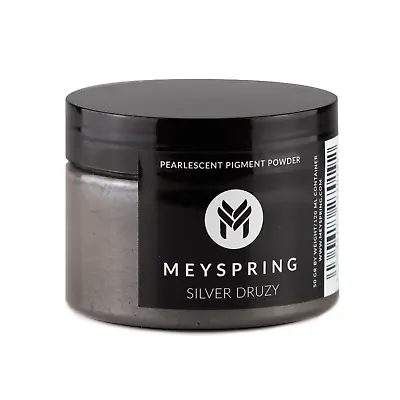 MEYSPRING Silver Druzy Mica Powder For Epoxy - Resin Color Pigment - Skin-safe • $14.99