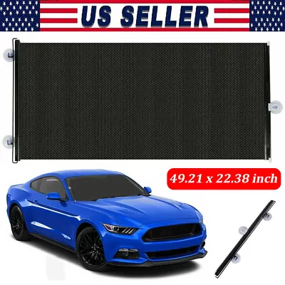 Car Auto Sun Shade Retractable Curtain UV Protection Front Windshield Sun Visor • $9.99