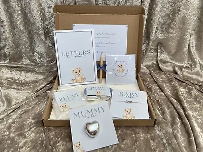 Mum To Be Gift Box Personalised Pregnancy Gift Set Baby Shower Gift Blue Boy • £10