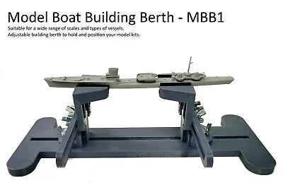 Model Boat Kit Berth Jig Stand Building Aid Tool For Scales 1/350 1/700 Naval • £22.99
