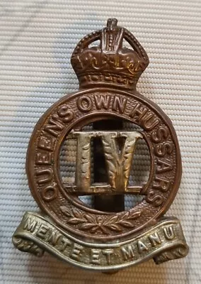 4th Queen's Own Hussars Cap Badge • £14