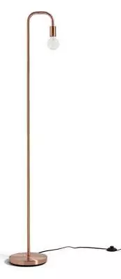 Habitat Rose Gold Floor Lamp 160cm Tall With Foot Switch • £29.95