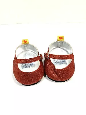 £8.69 • Buy Build-A-Bear Shoes Ruby Slippers Shoes Dorothy Red Wizard Oz Costume Sparkle