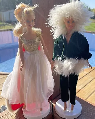 2 Vintage Barbie Dolls TLC Lot Redressed As  Elf And Miss America • $10