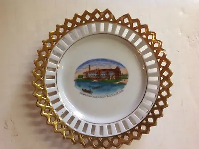 Casino From Canal Belle Isle Park Detroit Mich. Souvenir Plate Germany • $19.95