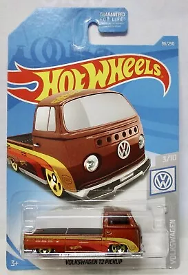 Hot Wheels Volkswagen T2 Pickup Brown Volkswagen 3/10 Combined Shipping P5 • $8.99