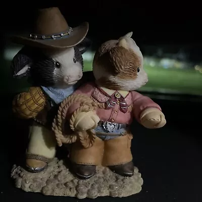 Vtg Mary’s Moo Moos “ Howdy Cowpoke 10th Anniversary Farmhouse Cow Figurine 3” • $16.95