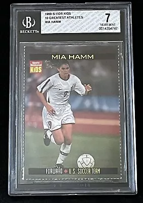 MIA HAMM 1999 SI For Kids Special 10 Greatest Athletes BGS 7 NR MINT Soccer • $250