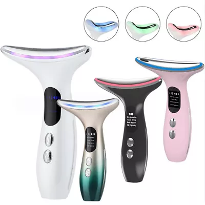 Tightening Massager Micro-Glow Microcurrent Neck Face Firming Lifting Machine US • $18.92