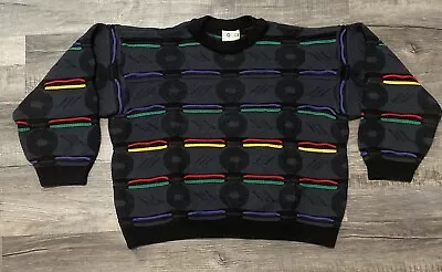 Vintage Original COOGI Sweater Australia Size XL Colorful 3D Biggie Cosby Color • $200