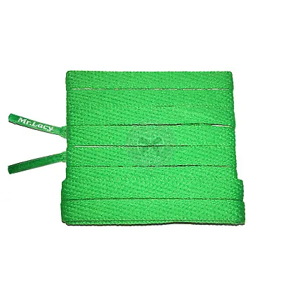 Mr Lacy Smallies - Kelly Green Short Shoelaces (90cm Length | 8mm Width) • £4.99