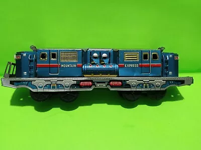 Vintage Tin Friction MOUNTAIN EXPRESS #732 TRAIN ENGINE. Made In Japan. • $35