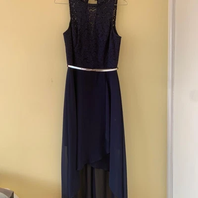 $50 • Buy Navy Formal Dress Size 8, High Low