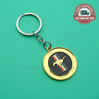 3D Ford Mustang GT Car Home Alloy Key KeyChain Fob Ring Gift Decorate Sport Gold • $9.99