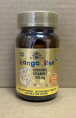 Solgar Vitamins Kangavites Natural Orange Burst Vitamin C 100 Mg Chewable Tablet • £4.49