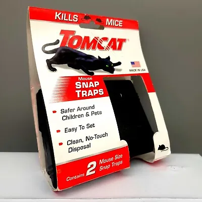 [2 PACK] Tomcat Mouse Snap Traps - Plastic Mouse Size - Reusable Snap Traps • $9.99