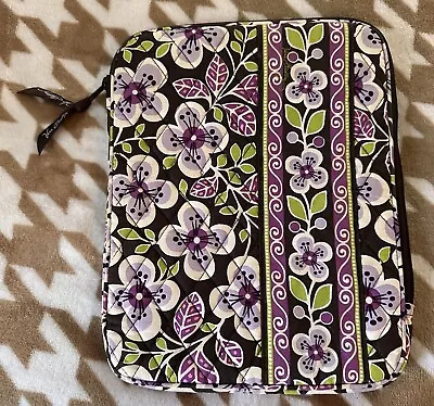 Vera Bradley Purple Green Floral Zip Around Quilted IPad Tablet Case GUC • $15.88