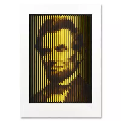 Jean-Pierre Yvaral VASARELY  Abraham Lincoln  1980 HAND SIGNED LIM. ED Serigraph • $1495