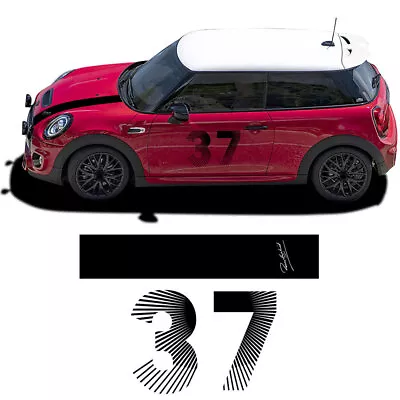 Hood Racing Stripe Bonnet Decal Stickers 37 Graphics For Mini Cooper F56 R56 • $39.95