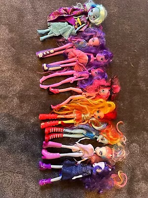 Lot 9 MLP My Little Pony Equestria Girls Dolls 9” Figures  • $12