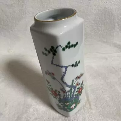 Japanese Pottery Of Arita Vase 25x7cm/9.84x2.75  #505 Japanese Pottery Vase • $106.60