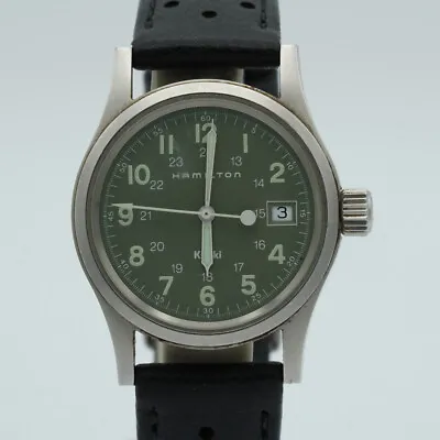 Hamilton Khaki 6359 Quartz Men's Watch Medium Size 1 3/8in Vintage 2 • $417.36