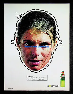 Gatorade Sports Drink Mia Hamm 2002 Trade Print Magazine Ad Poster ADVERT • $9.99