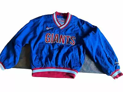 Vintage Starter NFL New York Giants Pro Line Windbreaker Pullover Kids Size S • $39.99