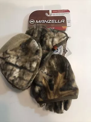 Manzella Warmest Hunter Convertible  Gloves Water Resistant Shell Insulated M • $19.95