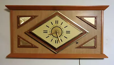 Vintage Mid Century Modern United Lighted Wall Clock # 38 Retro 1960's Working • $229.95