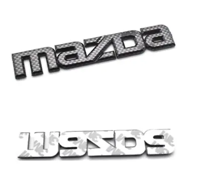 1x JDM NEW CARBON FIBER MAZDA BADGE MAZDASPEED TRUNK BADGE EMBLEM FENDER  • $13.79