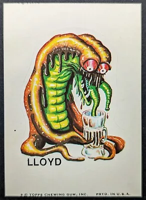 Vintage 1974 Lloyd Topps Ugly Monster Sticker Card (NM) • $6.95